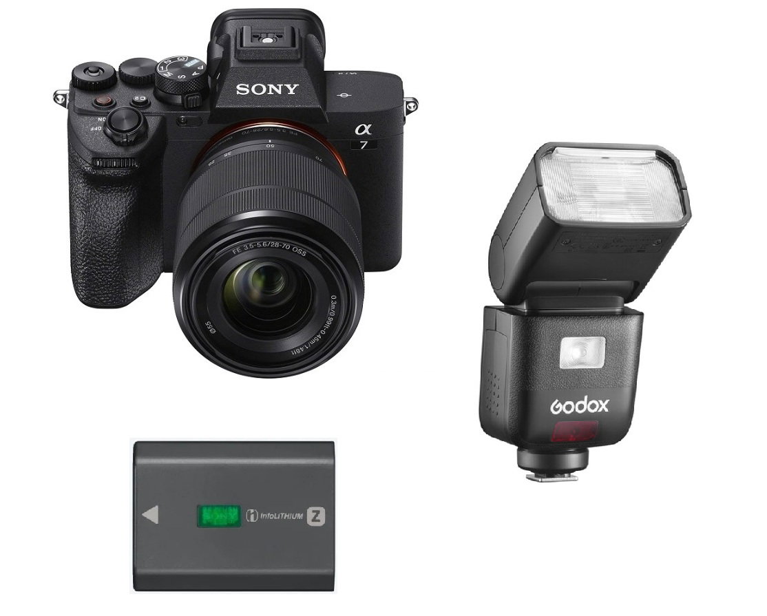 Sony Alpha 7 IV full-frame Hybrid Camera with 28-70 mm Zoom Lens