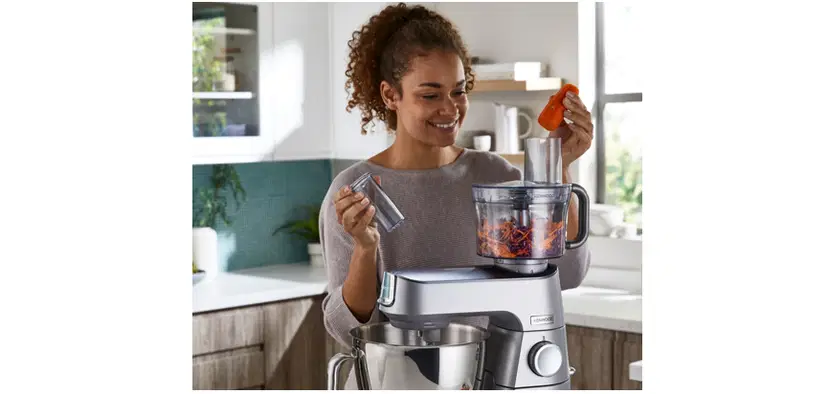 Kenwood Kitchen Machine KVL85.344SI Titanium Chef Baker XL 7L 5L Bowl 1800W with scale Silver 3 attachment OWKVL85.344SI