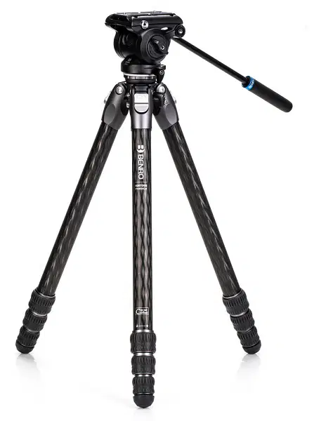 Benro Tortoise Columnless w/Leveling Base #3 Carbon Fiber TTOR34CLV+S4pro 4 sections (BENRO-TTOR34CLVS4PRO)