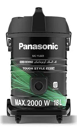 Panasonic Vacuum Cleaner, 2000 w, 18 L (MC-YL669GY47)