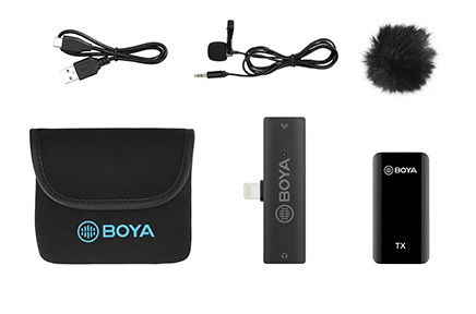 Boya BY-WM4 high quality Pro Dual-Channel Digital Wireless Microphone