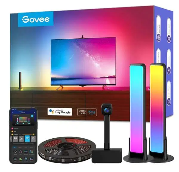 Govee DreamView Pro Kit: 2 Light Bars + TV LED Strip Backlight with Camera (H605B)