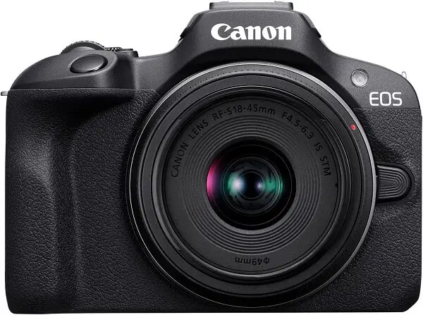 كاميرا EOS R100 مع عدسة RF-S 18-45 من كانون (EOSR100-18-45)