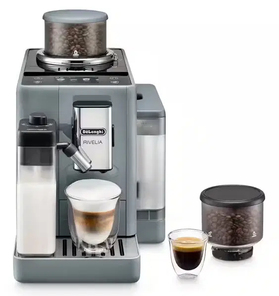 Delonghi EXAM440.55.G Rivelia Pebble Grey Automatic Coffee Machine (DLEXAM440.55.G)