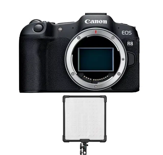 EOS R8 24.1 MP BODY + LP17 CANON + Gift Godox FH50R RGB LED Flexible Light Panel (FH50R)