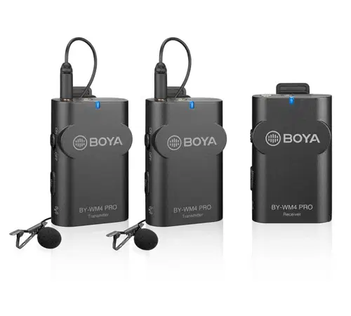 Boya Dual-Channel Digital Wireless Microphone (BY-WM4-PR0-KIT2)