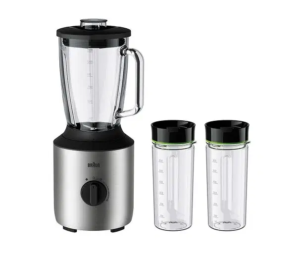 Braun PowerBlend 3 Jug blender with 2 bottles (JB3272SI)