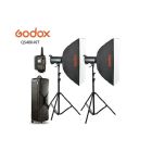 (QS400II-KIT) جودوكس QS400 طقم فلاش تصوير + 2 حامل إضاءة