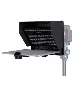 FEELWORLD TP10 المحمولة 10 بوصة قابلة للطي Teleprompter تدعم ما يصل إلى 11 "هاتف ذكي / جهاز لوحي يصور الهاتف الذكي DSLR مع جهاز التحكم عن بعد ومحول العدسة (FEELWORLD-TP10)