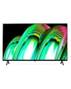 تلفاز LG OLED مقاس 55 بوصة من سلسلة A2 ، مع HDR (النطاق الديناميكي العالي) السينمائي بدقة 4K تصميم سينمائى والمزوّد بإمكانية تعتيم البكسل بتقنية AI ThinQ (OLED55A26LA)