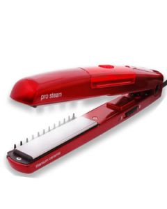 Babyliss  Red Mini Travel Steam Hair Straightener (BABST18SDE) 