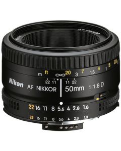 عدسة نيكون تلقائية التركيز من نيكون 50 ملم أف/1.8دي
Nikon AF Nikkor 50mm f/1.8D-front