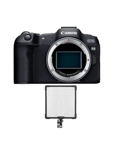 Canon EOS R8 Body Only + Gift Godox FH50R RGB LED Flexible Light Panel (FH50R)