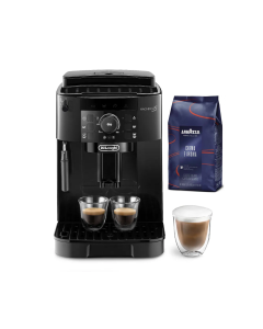 Delonghi ECAM12.121.B Magnifica S Automatic Coffee Machine + Coffee Beans Lavazza 1k (COFFEE-LAVAZZA)