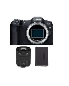 هيكل كاميرا كانون EOS R8 + بطارية LP17 + عدسة كانون RF 24-105mm F4-7.1 IS STM