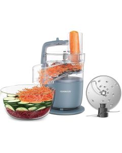 Kenwood Food Processor, MultiPro Go, 650W, 1.3L Bowl, Chopping, Slicing, Grating, Pureeing, Kneading Dough, Express Serve, Knife Blade, FDP22.130GY, Grey