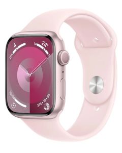 ساعة Apple Watch الإصدار التاسع، مقاس 41 مم، S/M، الإطار ألومنيوم  (MR933QA/A)