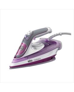 Braun Steam Iron, 2700W, Super Ceramic Soleplate, 200g Steam Shot per Minute, Auto Off, Anti Drip, Self Clean, 300ML Tank capacity, water Spray, SI5037VI, Violet