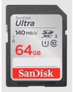 سانديسك بطاقة Ultra® SDHC™ UHS-I وبطاقة SDXC™ UHS-I  سعة 64 جيجابايت (SDSDUNB-064G-GN6IN)