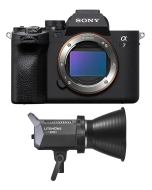 Sony Alpha 7 IV full-frame Hybrid Camera (ILCE-7M4) + Godox TTL LI-ION Round Flash for Sony (V1S)