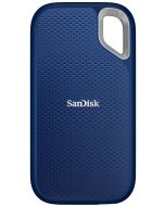 قرص SSD محمول من سانديسك إكستريم، سعة 4 تيرابايت، أزرق ملكي، سرعة نقل بيانات تصل إلى 1050 ميجابايت/ثانية R و1000 ميجابايت/ثانية W، IP65، مقاومة للسقوط من ارتفاع 3 أمتار، حماية من الأجهزة، ضمان 5 سنوات