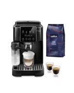 Delonghi Magnifica START - Automatic coffee machine with Cup- black + Free Gift Coffee Beans Lavazza 1k
