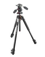 مانفروتو حامل ثلاثي افقي "ترايبود برو" 190X مع رأس ثلاثية الاتجاه
Manfrotto 190XPRO-3WAY  3 section horizontal column tripod with 3 way head-front