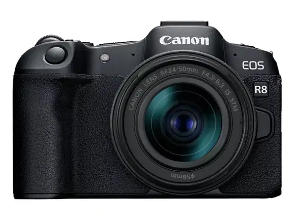 Canon EOS R8 Camera with RF24-50mm F4.5-6.3 IS STM Lens (EOSR8-24-50)