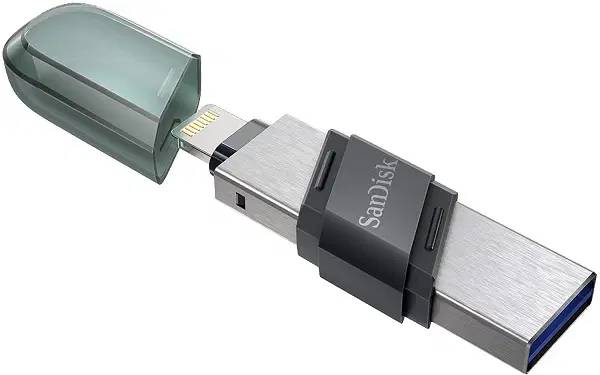 SanDisk 128GB IXPAND FLASH DRIVE FLIP (SDIX90N-128G-GN6NE)