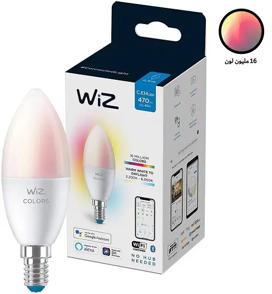 WiZ WFB 40W C37 E14 922-65 RGB 1CT/6 (PHI-929002448817)
