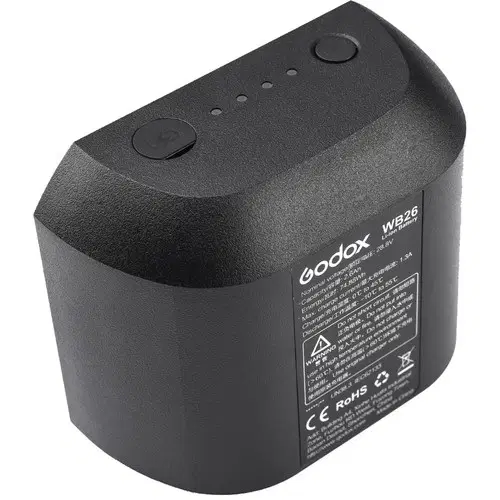 بطارية ليثيوم أيون قابلة لإعادة الشحن من جودوكس لفلاش AD600Pro (WB26)