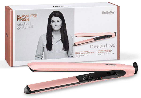 Babyliss rose blush hair straightener online