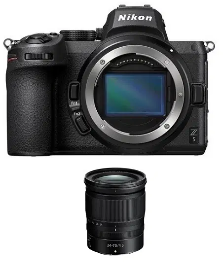 Nikon Z5 Body Only, Full Frame Mirrorless Camera (VOA040AM) + Nikon Z 24-70mm f/4 S Lens + NPM Card