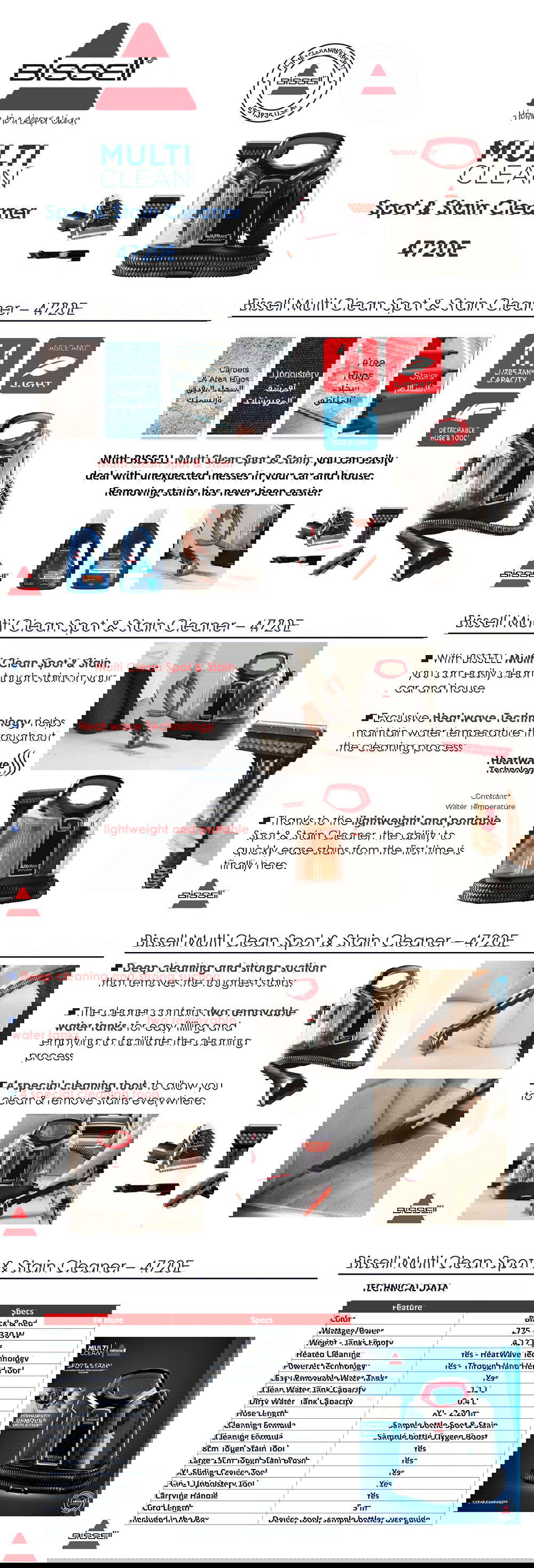 BISSELL Hand held Spot Cleaner 4720e