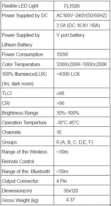 Flexible LED Light FL150S